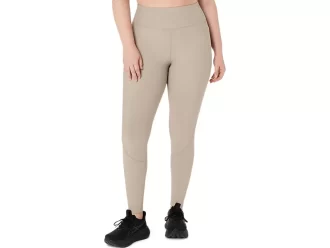 Calça feminina canelada de cintura alta 7/8 justa