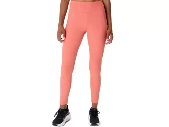Calça feminina canelada de cintura alta 7/8 justa