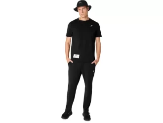 Calça reta de malha pesada