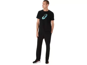 Calça reta de malha pesada