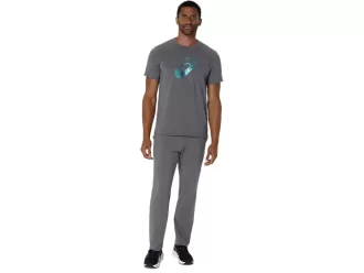 Calça reta de malha pesada