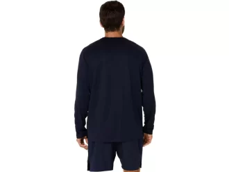 Camisa de manga comprida prateada da ASICS