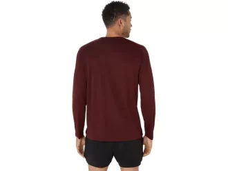 Camisa de manga comprida prateada da ASICS