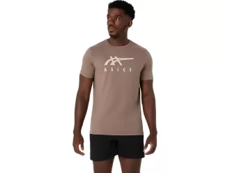 Camiseta de manga curta listrada da ASICS