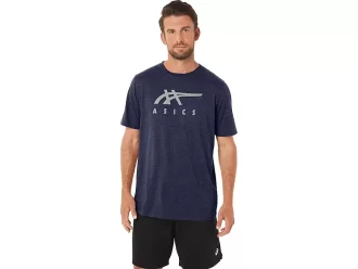 Camiseta de manga curta listrada da ASICS